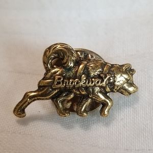 Vintage Brockway Motor Truck Brass Husky Pin